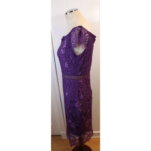 All and Well Purple Dress Medium Lace and Lining (35) - Picture 8 of 13